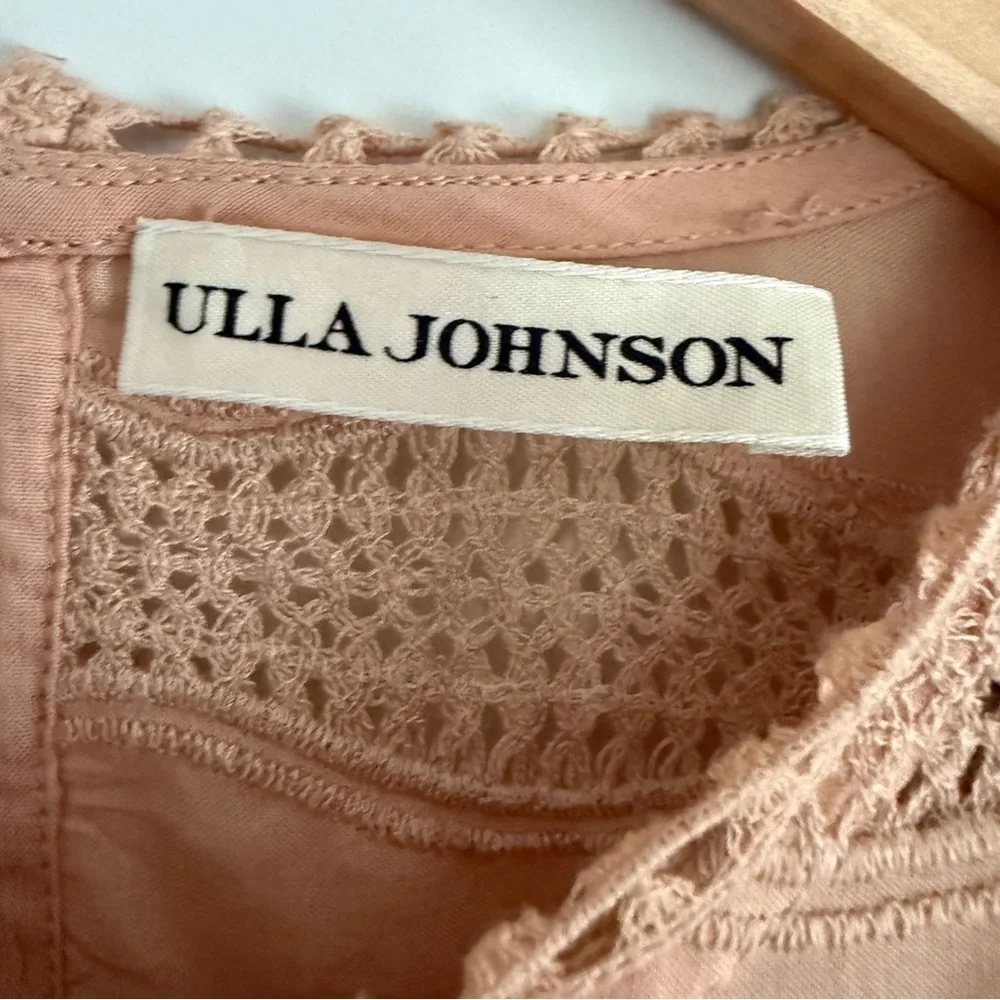 Ulla Johnson Guinivere Crochet-Trimmed Broderie Anglaise Cotton-Blend Maxi | XS - Picture 7 of 8